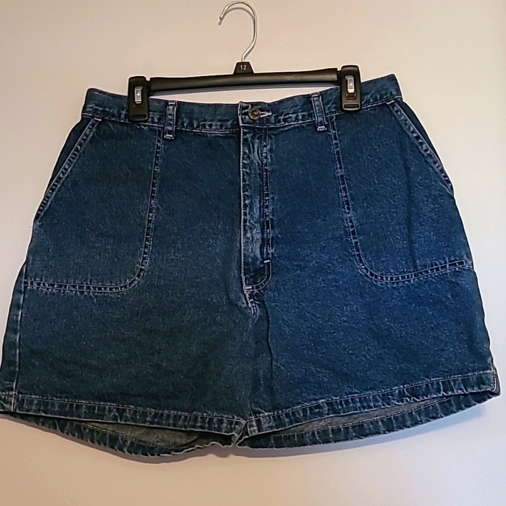 Wrangler blu jean shorts Womens Sz 16 - Picture 1 of 7